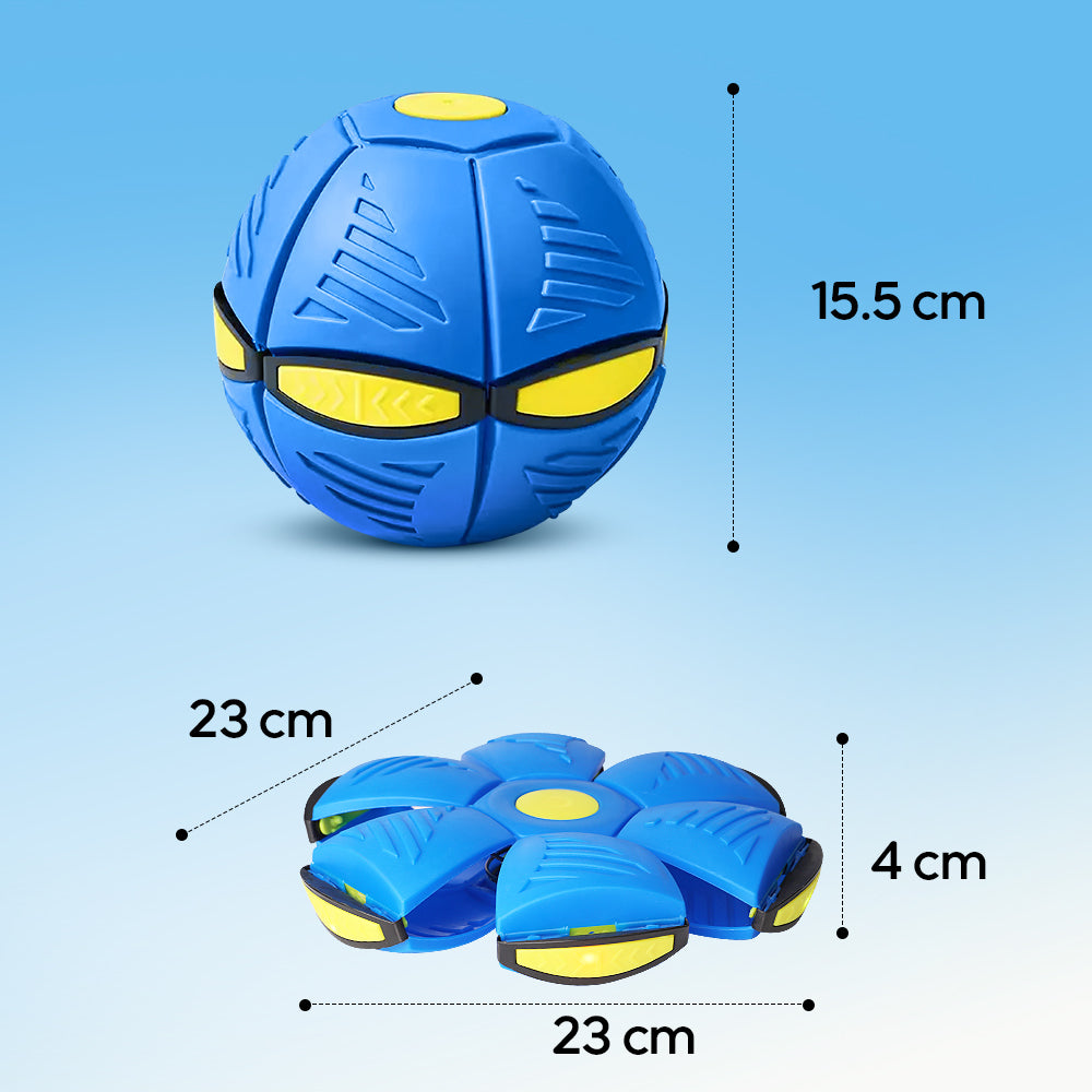 Elastic step ball pet toy flying saucer foot step luminous ball