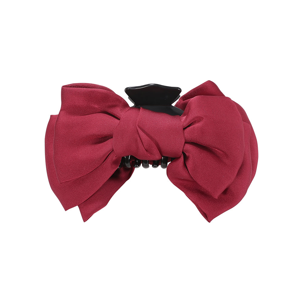 Extra-large bow, shark hairpin at the back of the head, princess head grip clip