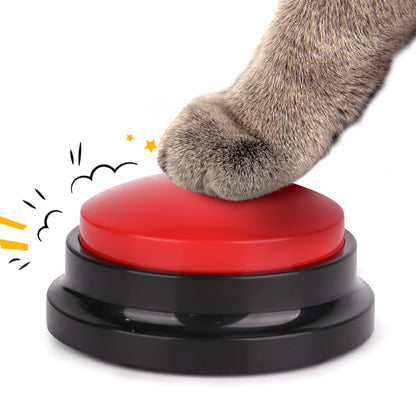 Recording button cat pet conversation bell artifact pet toy