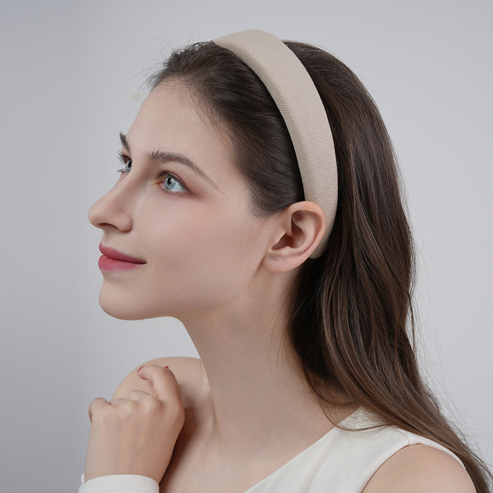 Retro sponge headband for washing face, all-match headband for going out