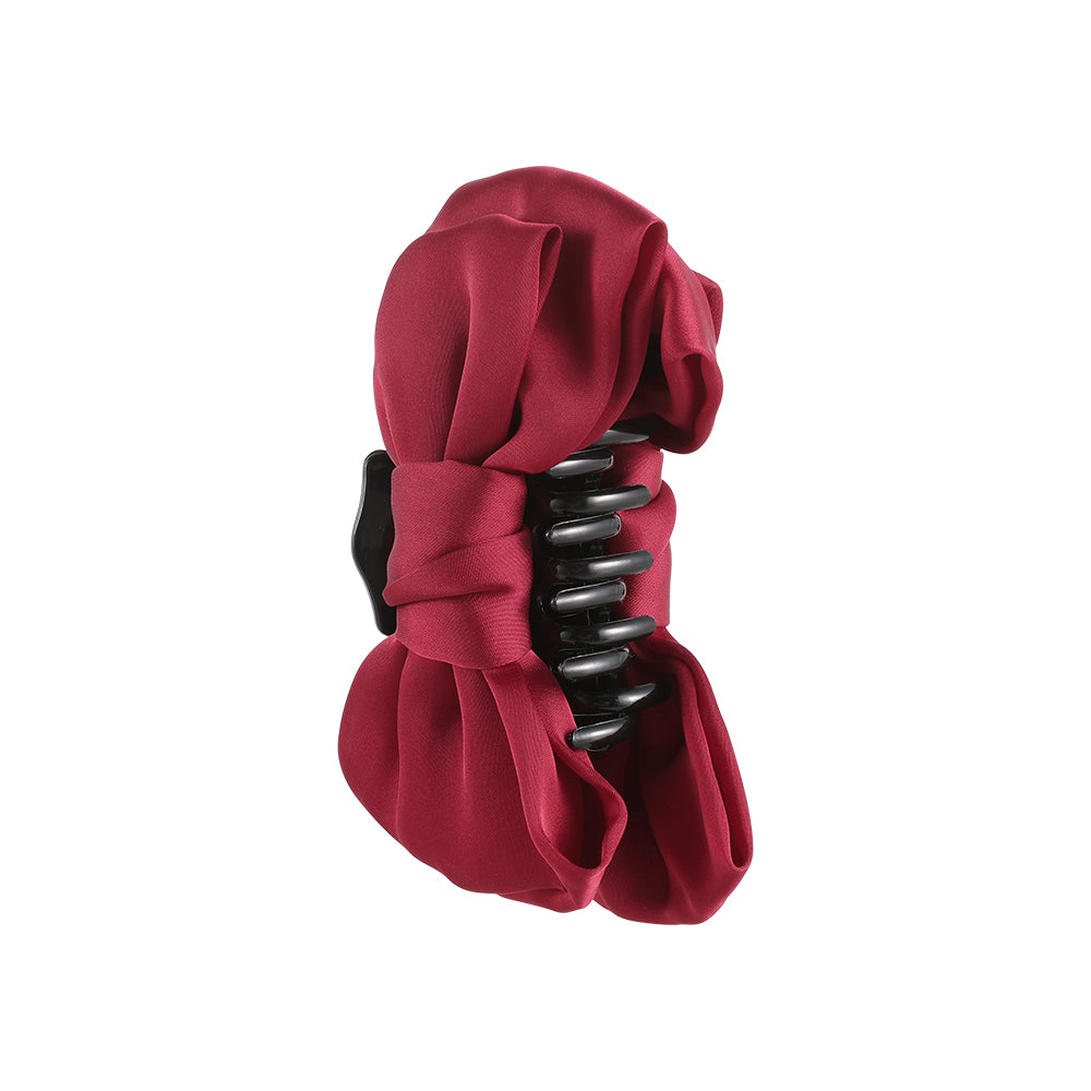 Extra-large bow, shark hairpin at the back of the head, princess head grip clip