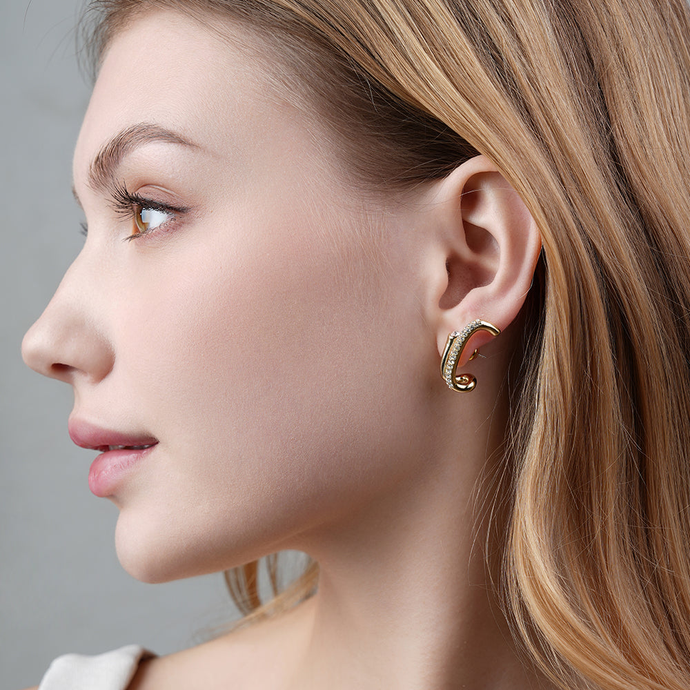 925 Silver Needle Micro-Paved Sparkling Diamond Double Vertical Bar Earrings