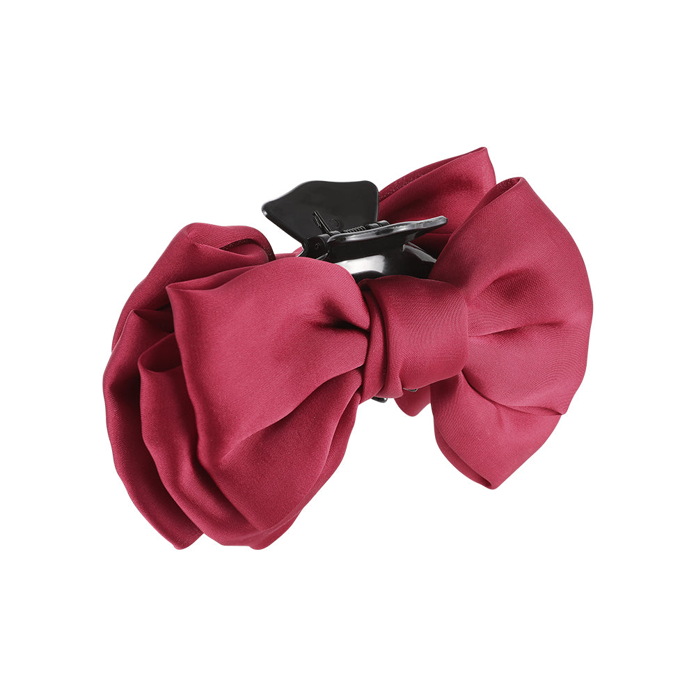 Extra-large bow, shark hairpin at the back of the head, princess head grip clip