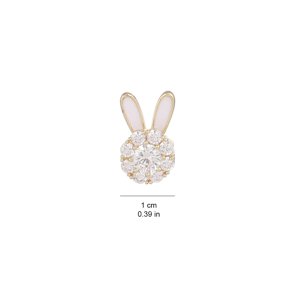 Rotatable Bunny Stud Earrings