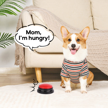 Recording button cat pet conversation bell artifact pet toy