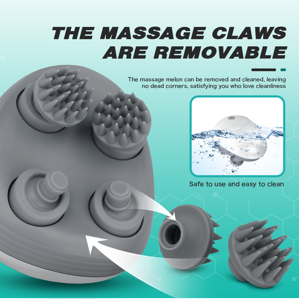 Head Massager Electric Physiotherapy Smart Scalp Charging Multifunctional Octopus Massager