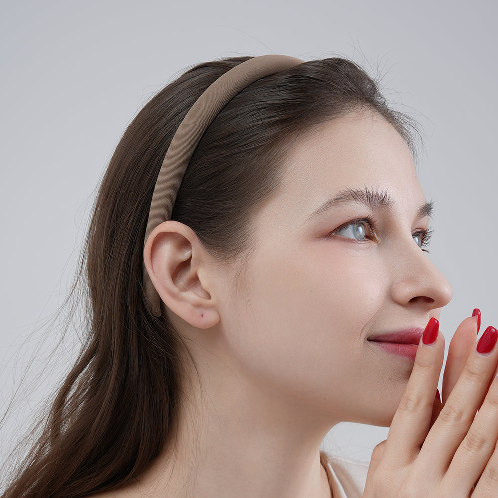 Retro sponge headband for washing face, all-match headband for going out