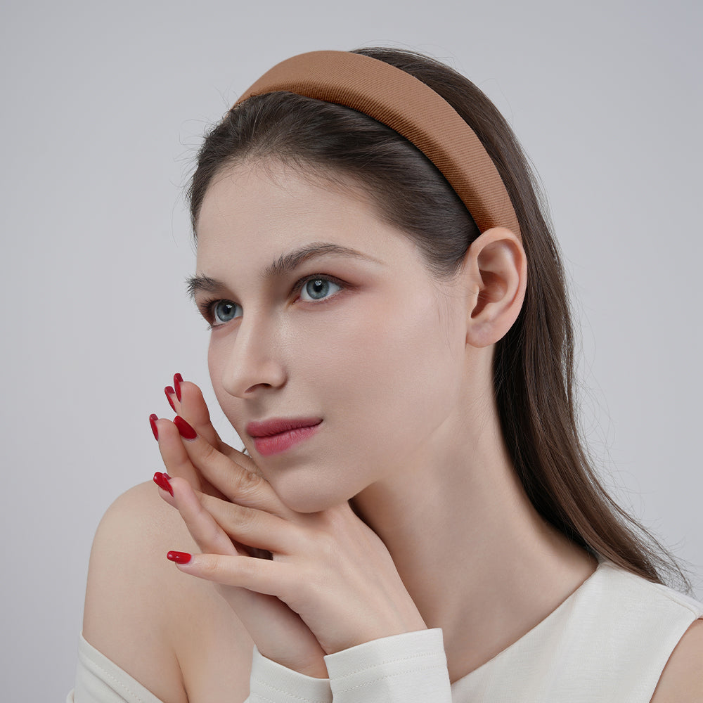 Retro sponge headband for washing face, all-match headband for going out