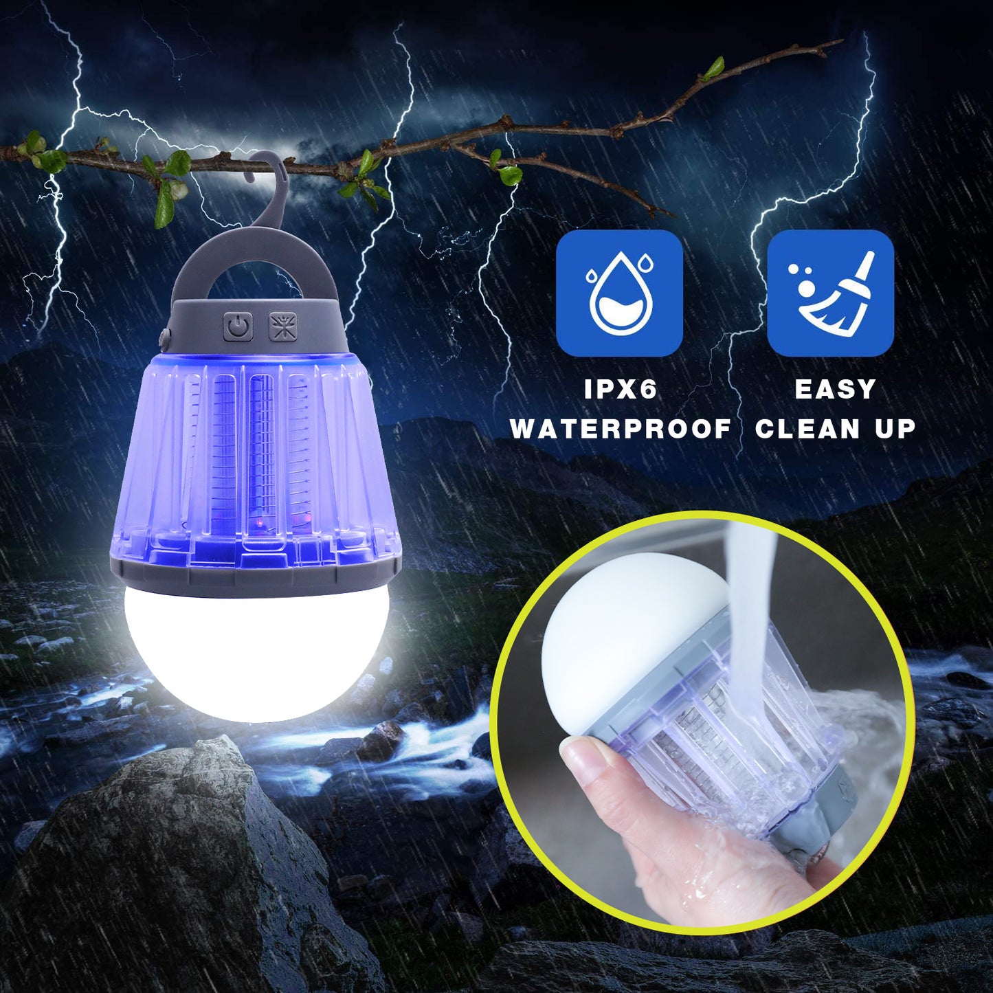 Outdoor waterproof lighting camping lamp camping mosquito repellent tent stall lamp