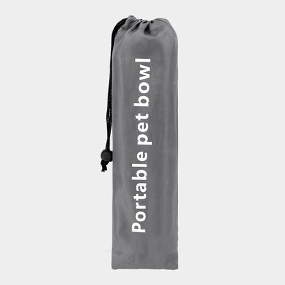 Folding pet feeding travel silicone mat