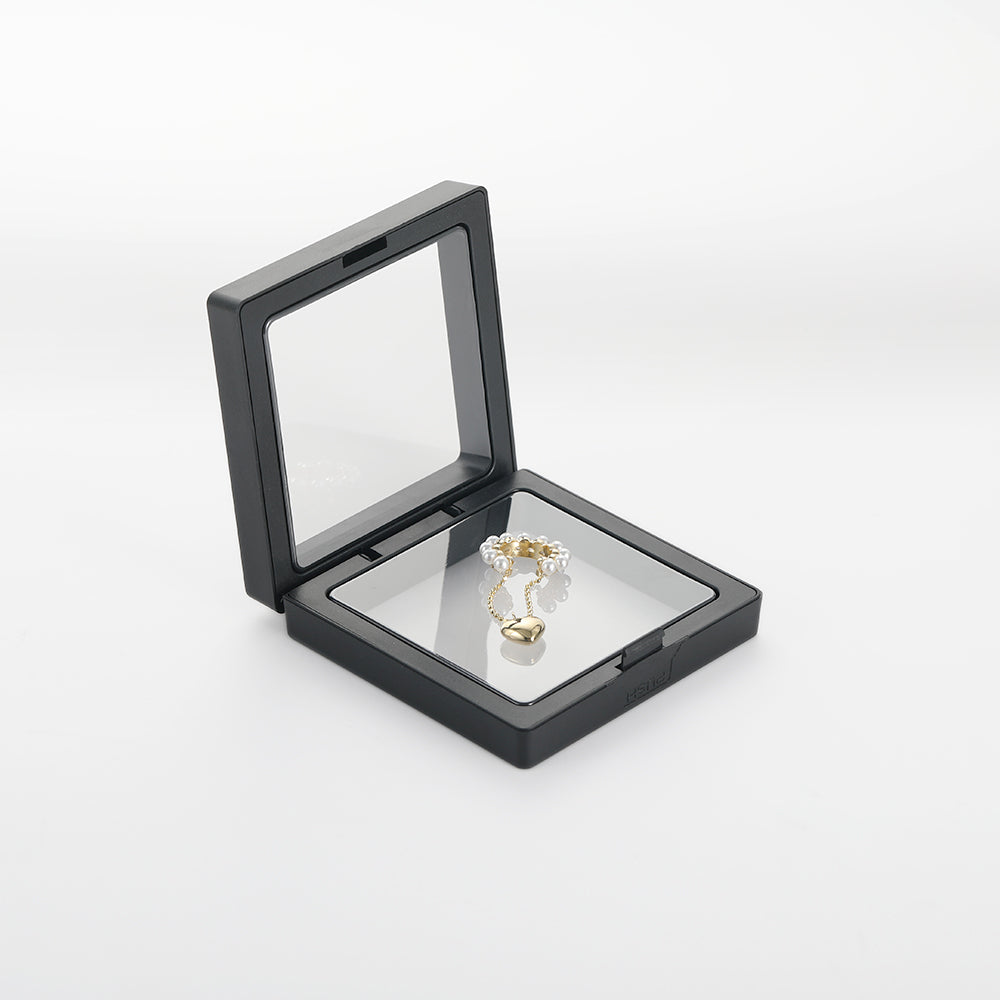 Tassel Heart Pendant Temperament Pearl Double Layer Exquisite Ear Clip