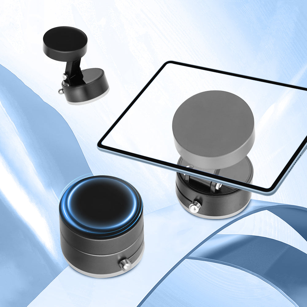 Car phone holder vacuum adsorption navigation dedicated magnetic stable holder-Deep space gray