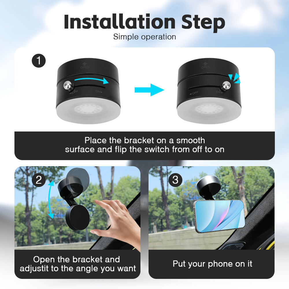 Vacuum Magnetic Mobile Phone Holder