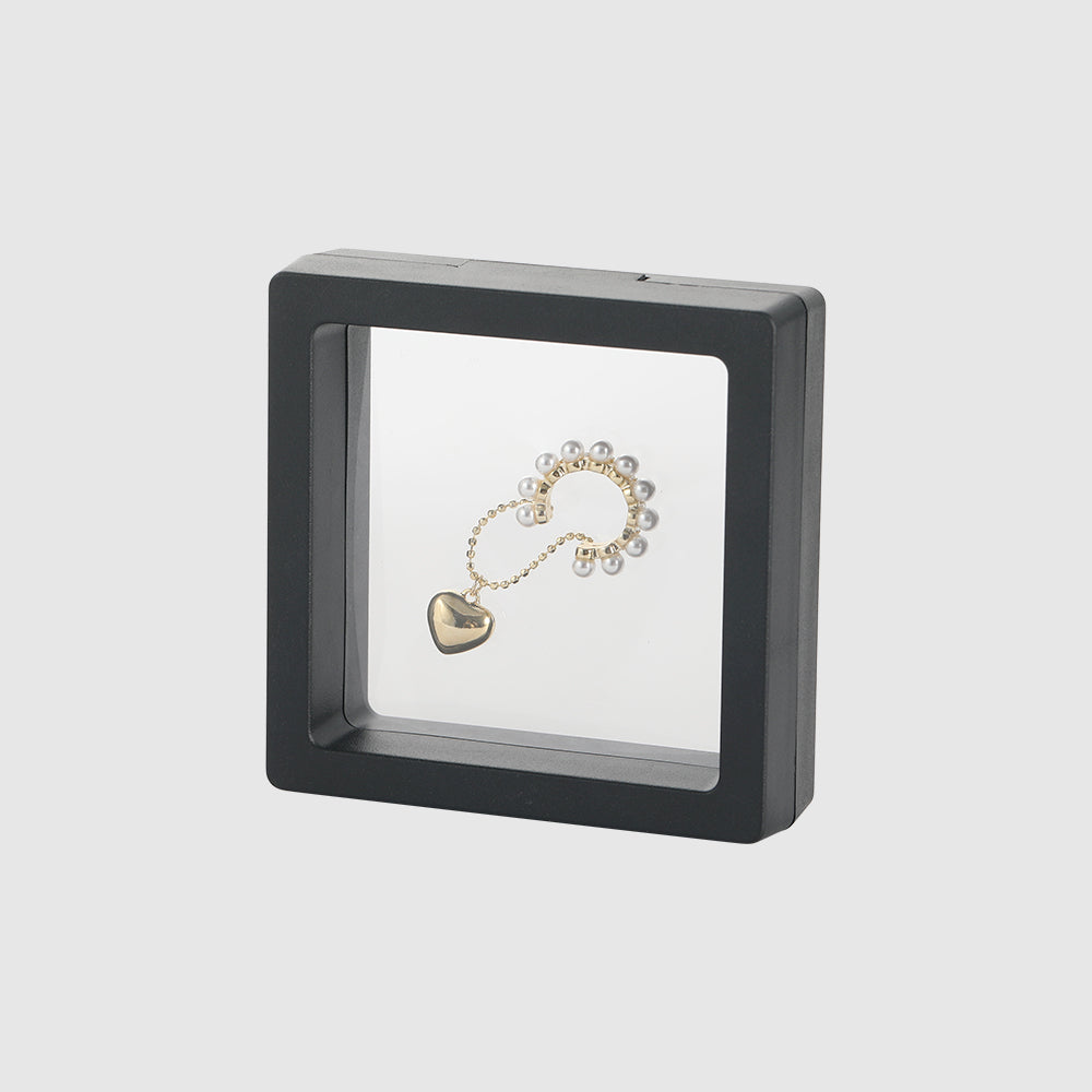 Tassel Heart Pendant Temperament Pearl Double Layer Exquisite Ear Clip