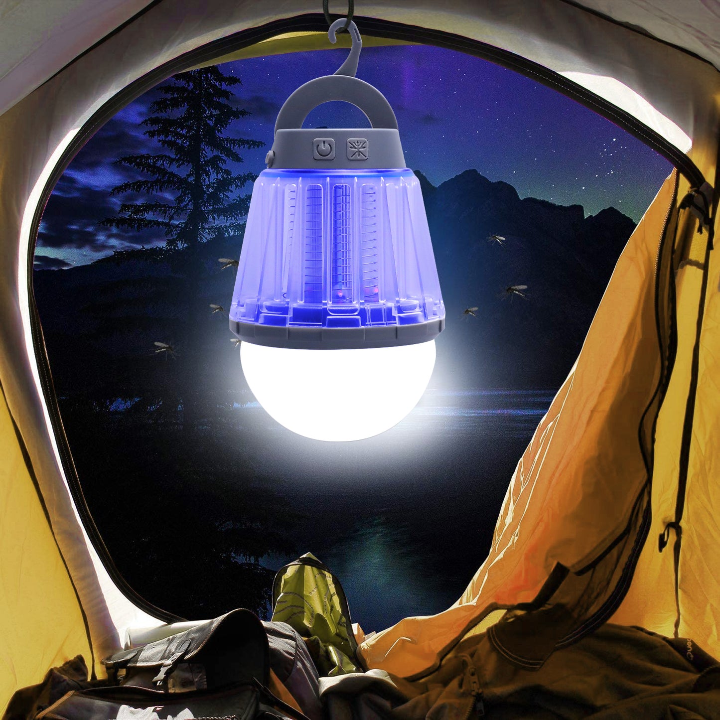 Outdoor waterproof lighting camping lamp camping mosquito repellent tent stall lamp