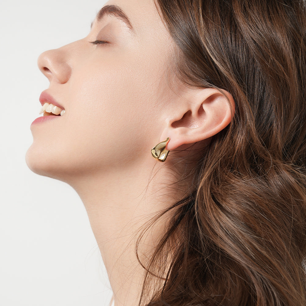 Casual Metal French Unique Vintage Gold Earrings