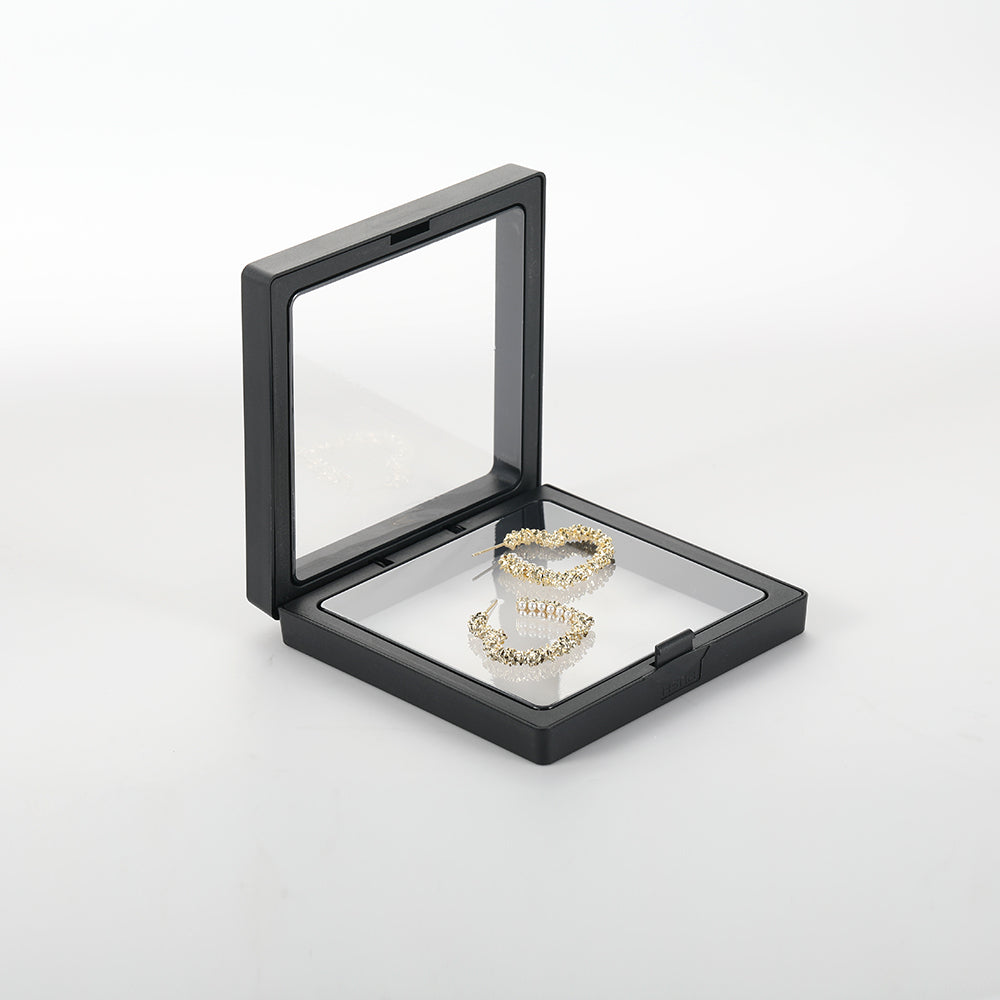 Exquisite geometric high-end heart pearl earrings