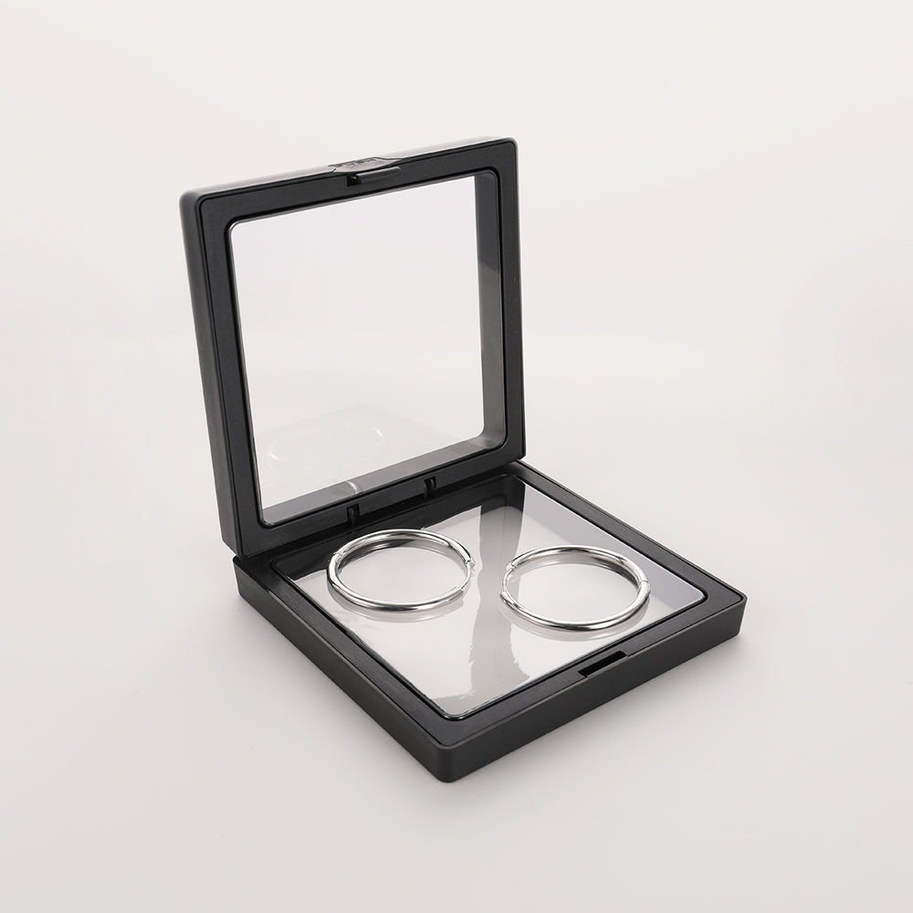 925 Sterling Silver Large Hoop Earrings