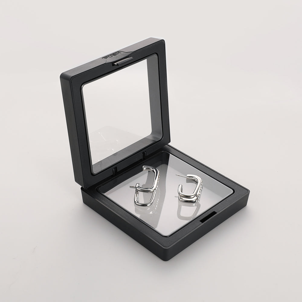 925 Silver Needle Micro-Paved Sparkling Diamond Double Vertical Bar Earrings