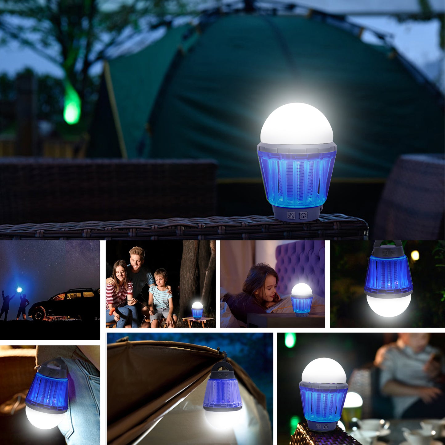 Outdoor waterproof lighting camping lamp camping mosquito repellent tent stall lamp