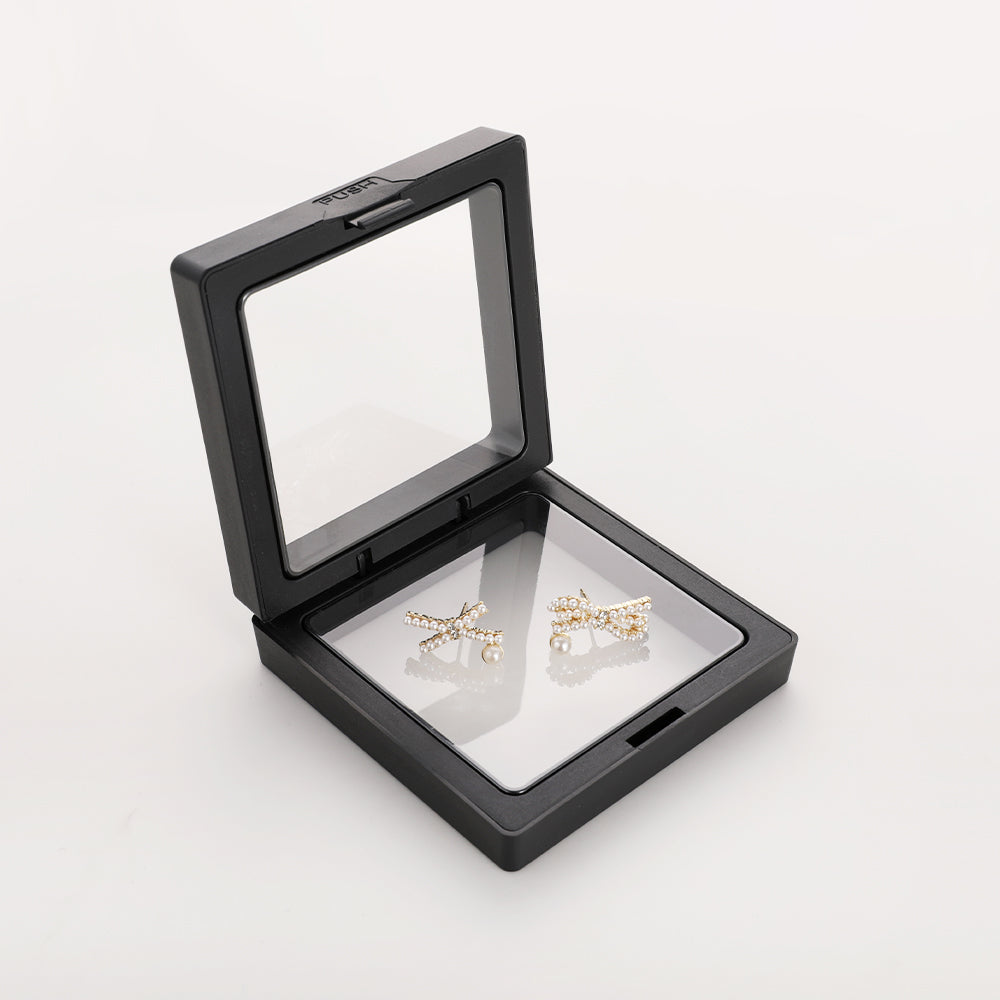 Fashionable 925 silver needle cross mini pearl butterfly earrings