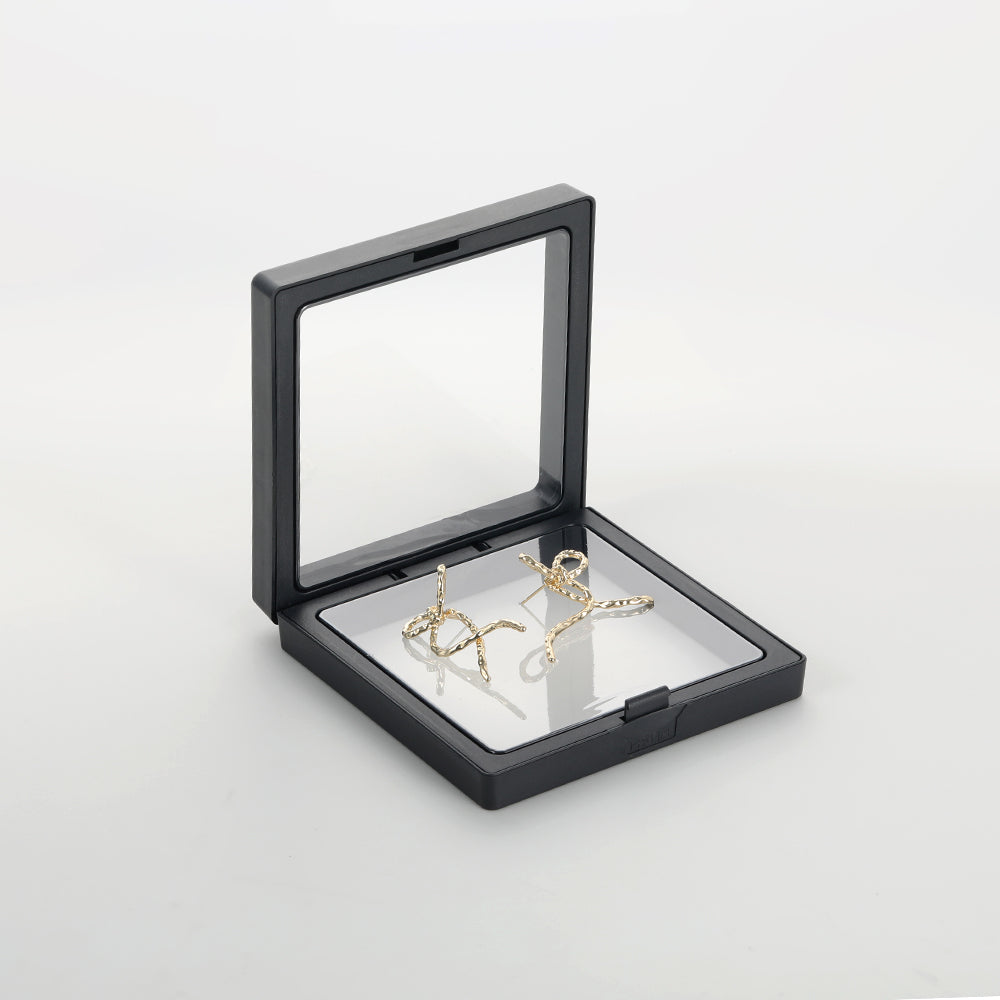 Irregular ribbon bow high-end earrings