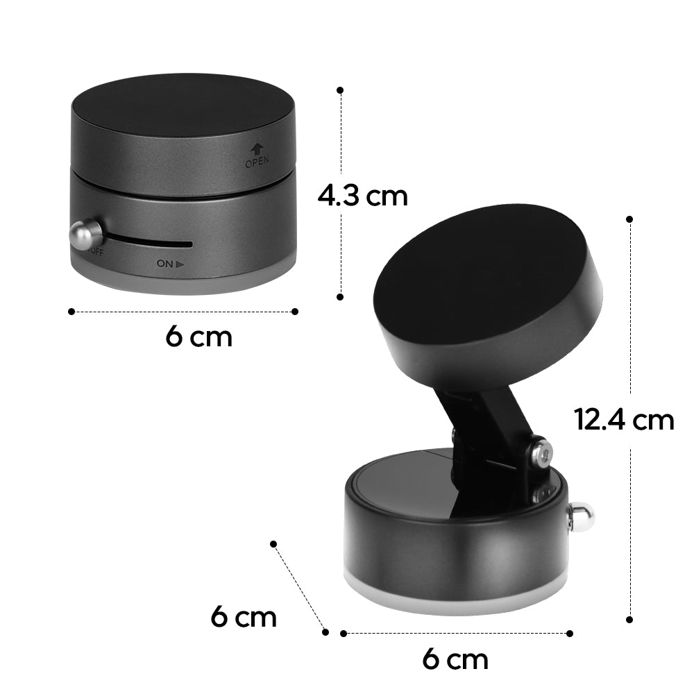 Car phone holder vacuum adsorption navigation dedicated magnetic stable holder-Deep space gray