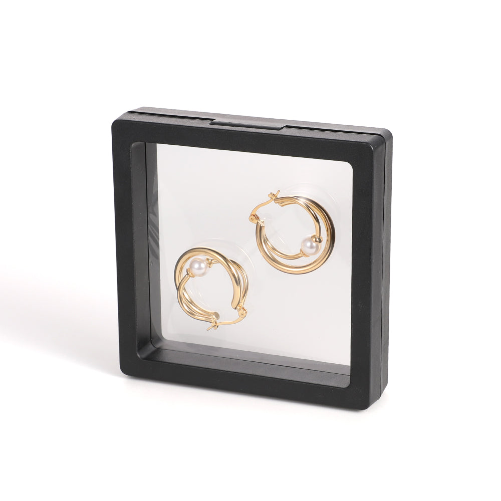 Gold Crushed Silver Unique Hoop Earrings