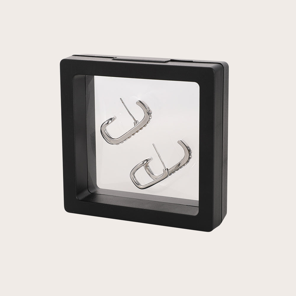 925 Silver Needle Micro-Paved Sparkling Diamond Double Vertical Bar Earrings