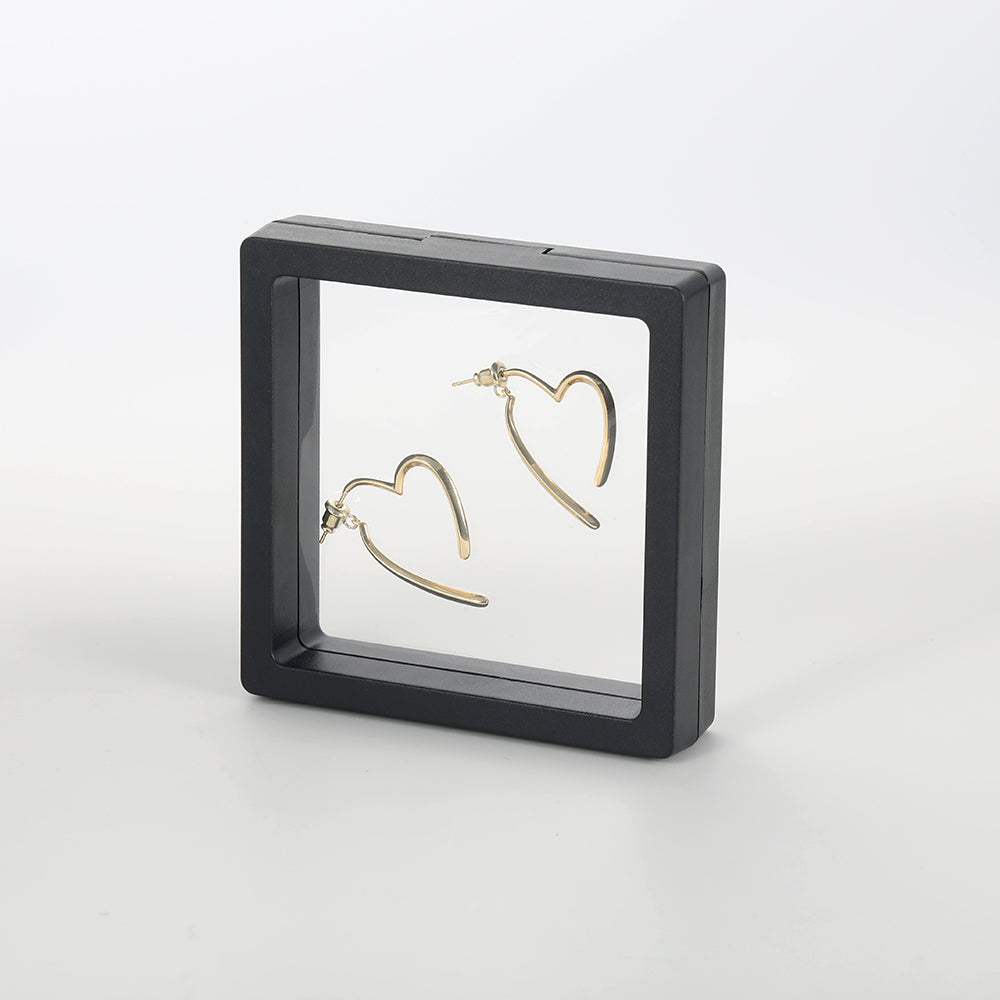 Metal heart niche design temperament sterling silver earrings