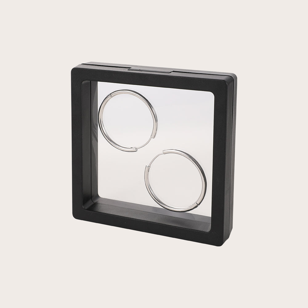 925 Sterling Silver Large Hoop Earrings